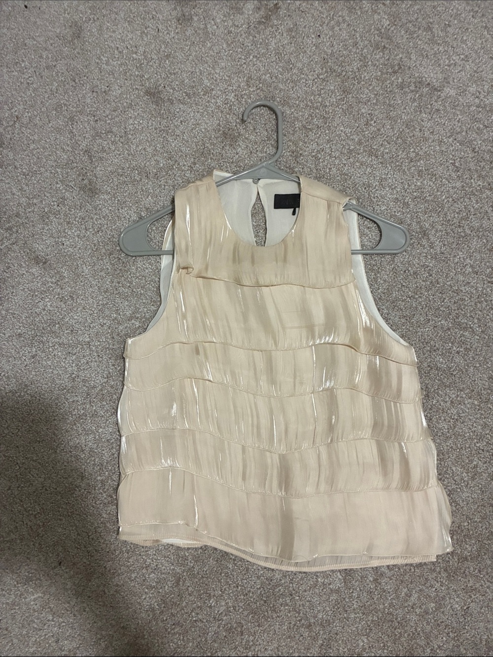 Zara Sparkly Effect Ruffled Top - Picture 7 of 10